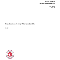 DGSI TS 122, Impact statements for profit-oriented entities thumbnail icon