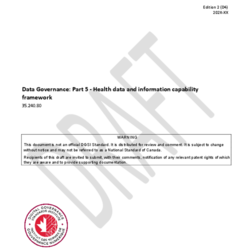 CAN/DGSI 100-5, Data Governance: Part 5 - Health data and information capability framework thumbnail icon