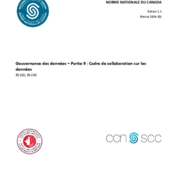CAN/DGSI 100-9, Gouvernance des données – Partie 9 : Cadre de collaboration sur les données thumbnail icon
