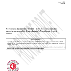 CAN/DGSI 100-5, Gouvernance des données – Partie 5 : Cadre de renforcement des compétences en matière de données et d’information sur la santé thumbnail icon